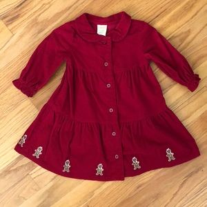 Corduroy gingerbread dress!